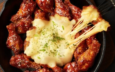 Cheesy Buldak Buffalo Wings